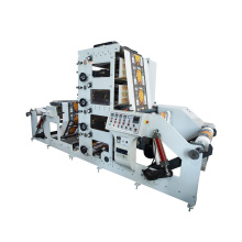 Automatic high speed roll to roll pet label sticker pet film pet metalized film flexo printing machine with rotary die cutting